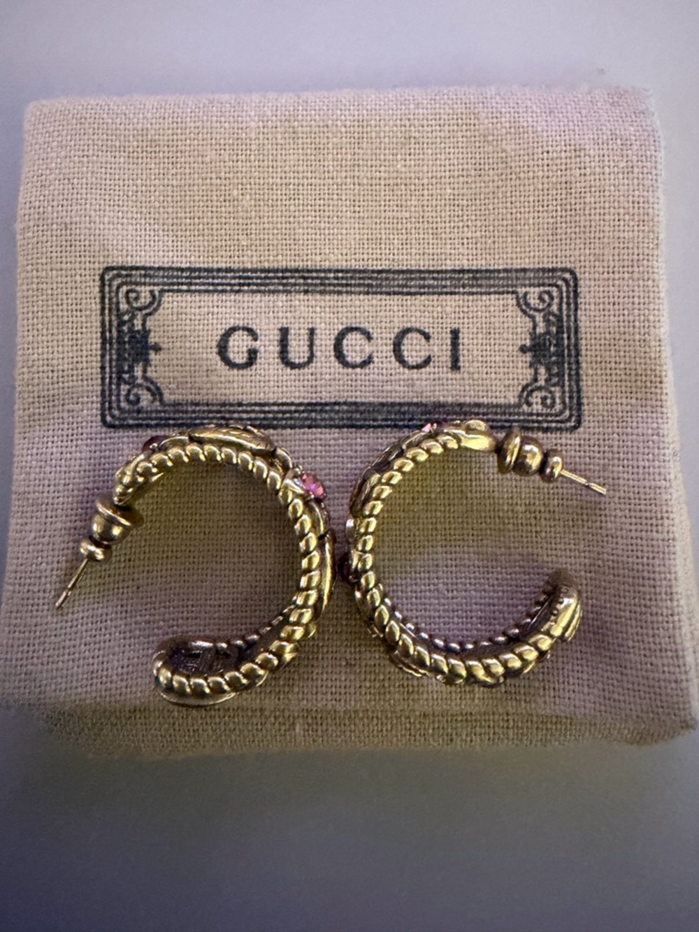 GUCCI HOOP EARRINGS - Picture 10 of 10